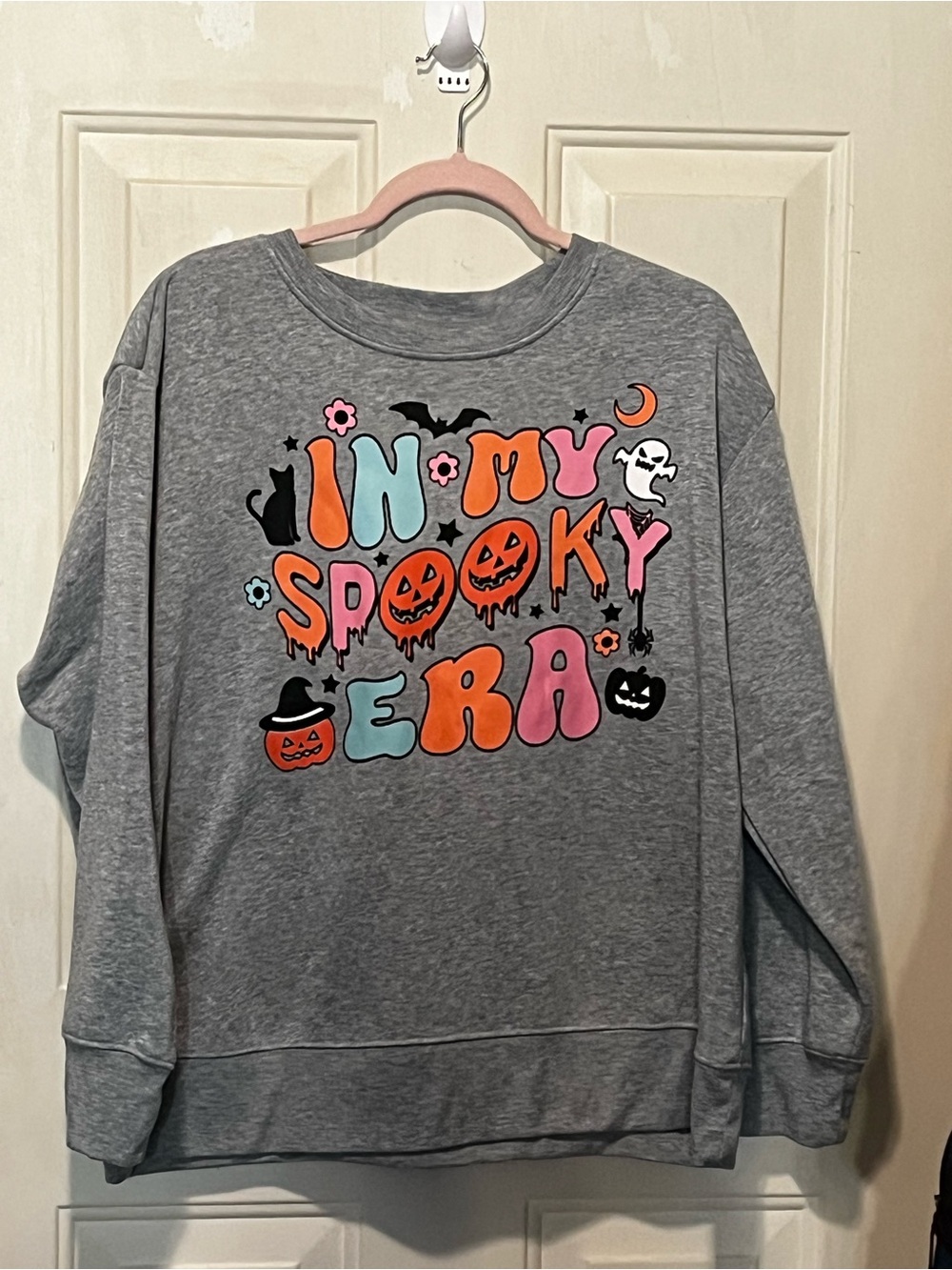 Gray 'In My Spooky Era' Halloween Graphic Sweatshirt